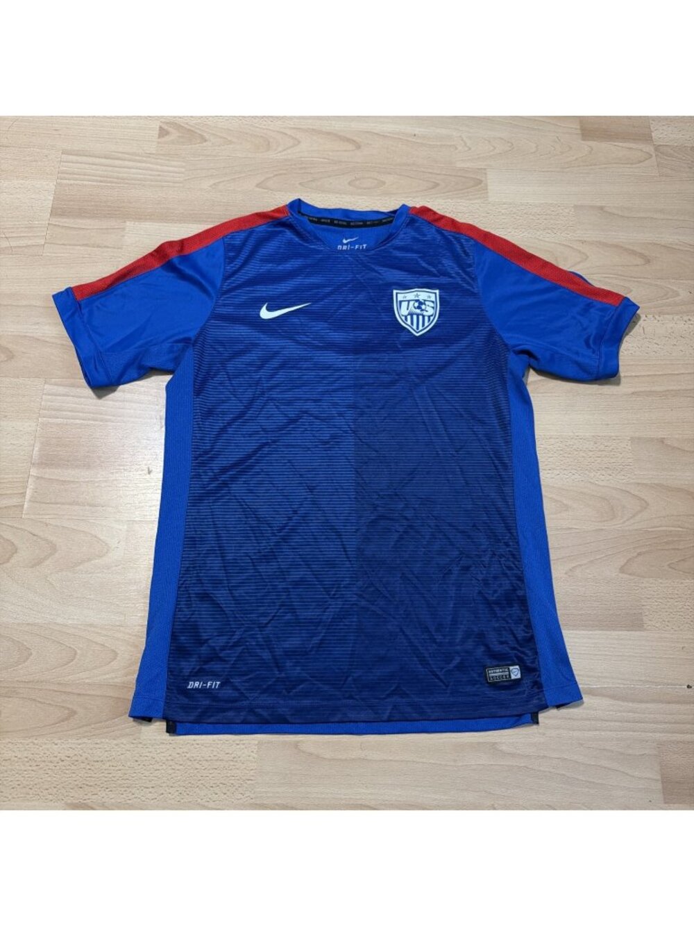Authentic Nike USA USMNT Training Football Soccer Jersey Kit 643862-480 US L